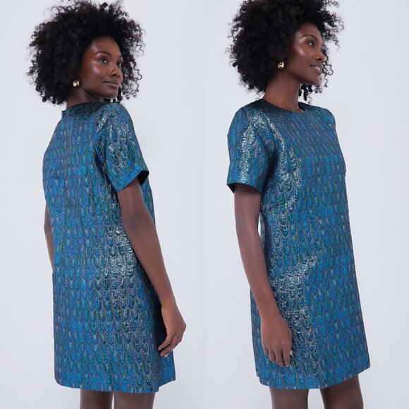 Pomander Place Pavo Jacquard Mae Mini Dress Size XL NWT – Tuckernuck Dress - Picture 3 of 12